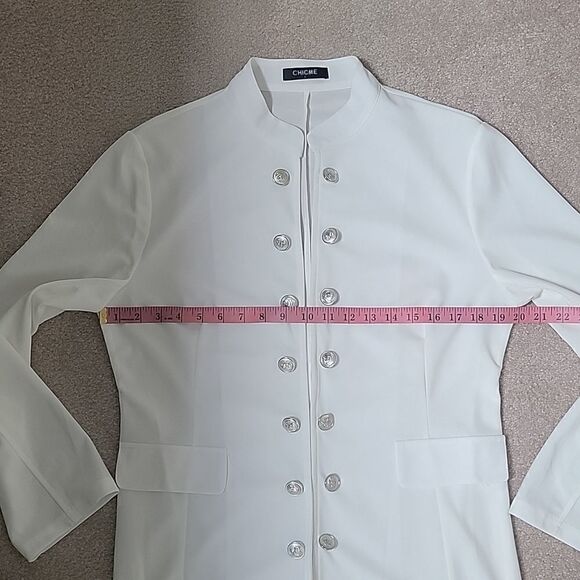 NWOT Chicme military long blazer - Picture 5 of 8